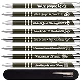 Stylo personnalisable - Nos stylos peuvent être gravés avec le nom ou le message de votre choix, ce qui les rend parfaits pour les cadeaux d'invités lors d'occasions spéciales.