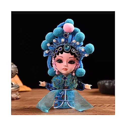 Lingula Statue Figurines Desktop Beijing Gift Beijing Style Doll Doll Decorations Beijing Opera Facial Makeup Opera Character Gifts Chinese Style Decorative Ornaments (Color : 10)