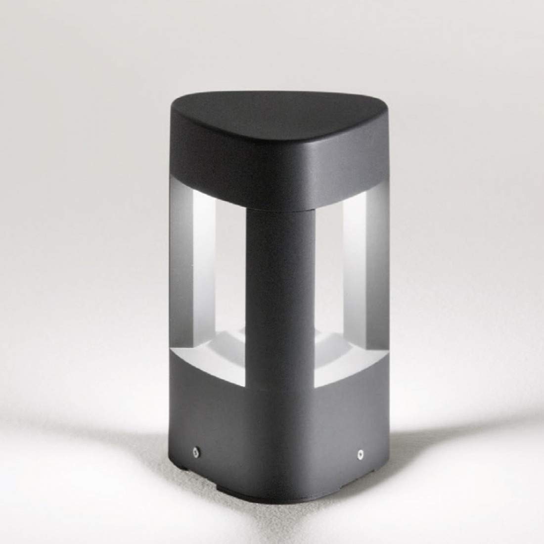 Lampioncino Alluminio Gea Led Janet Ges493 20h Led Lampada Terra Grigio Antracite Moderna Esterno Gx53 Ip54