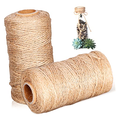 Veemoon 2 Rollos De Cuerdas Cuerda Alambre de jardín cordón de macramé Cordel Grueso Hilo de jardín Cinta Cableada lanyards cordón Colgante cordino Twine Rope Hilo de Yute cordeles linaza
