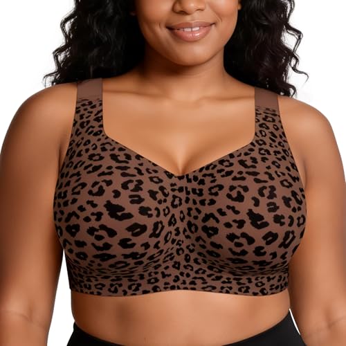 Image of ProKloud Jelly Bras for Women No Underwire Wireless Bra with Support and Lift Full Coverage Plus Size Comfy Seamless Bra