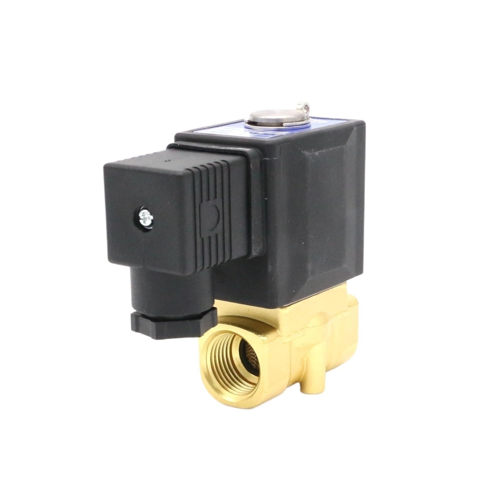 Xjedftozd 2W050-10 1Pcs Two Position Two Way Water Pneumatic Solenoid Valve 2W05010b 2W05010a(Dc12v)