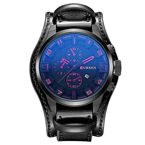 Curren 8225 Casual Watch For Man Sport Quarty watch, BLACK, strap (B07TTV7JZ1) Amazon Price History, Amazon Price Tracker