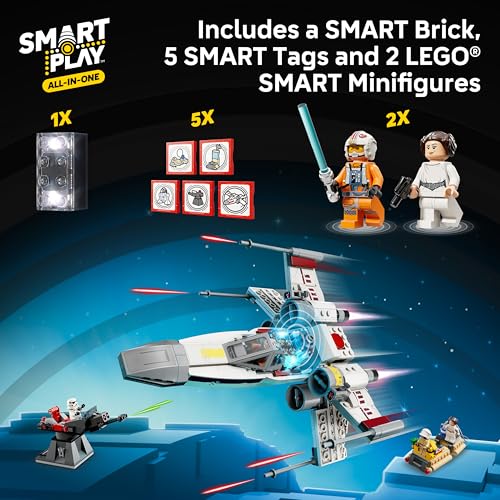 LEGO Star Wars SMART Play: Luke’s Red Five X-Wing 75423 | All-in-One Building Set w/ SMART Brick, Interactive Toys for Boys & Girls, Ages 6+, 5 SMART Tags & 5 Minifigures, 581 Pieces - image 2