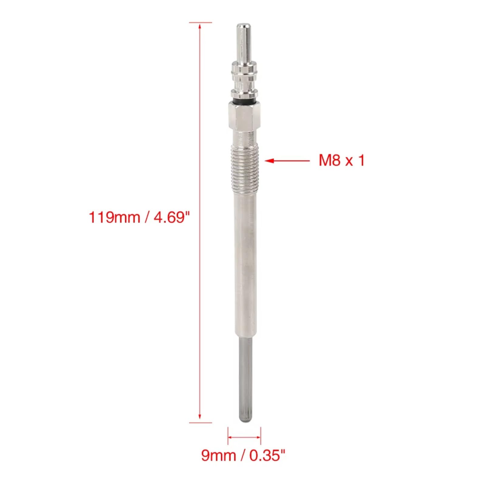 Bougie de préchauffage pour Chauffage Diesel 93178047 1214070 pour Ka Hatchback 1.3 TDCi 55 KW 2008-2019 - Pièces Automobiles - Bougies de préchauffage