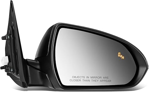 DNA Motoring OEM-MR-HY1321232 Espejo lateral del pasajero compatible con 2017-2018 Elantra Manual Plegable Ajuste de Potencia Espejo retrovisor