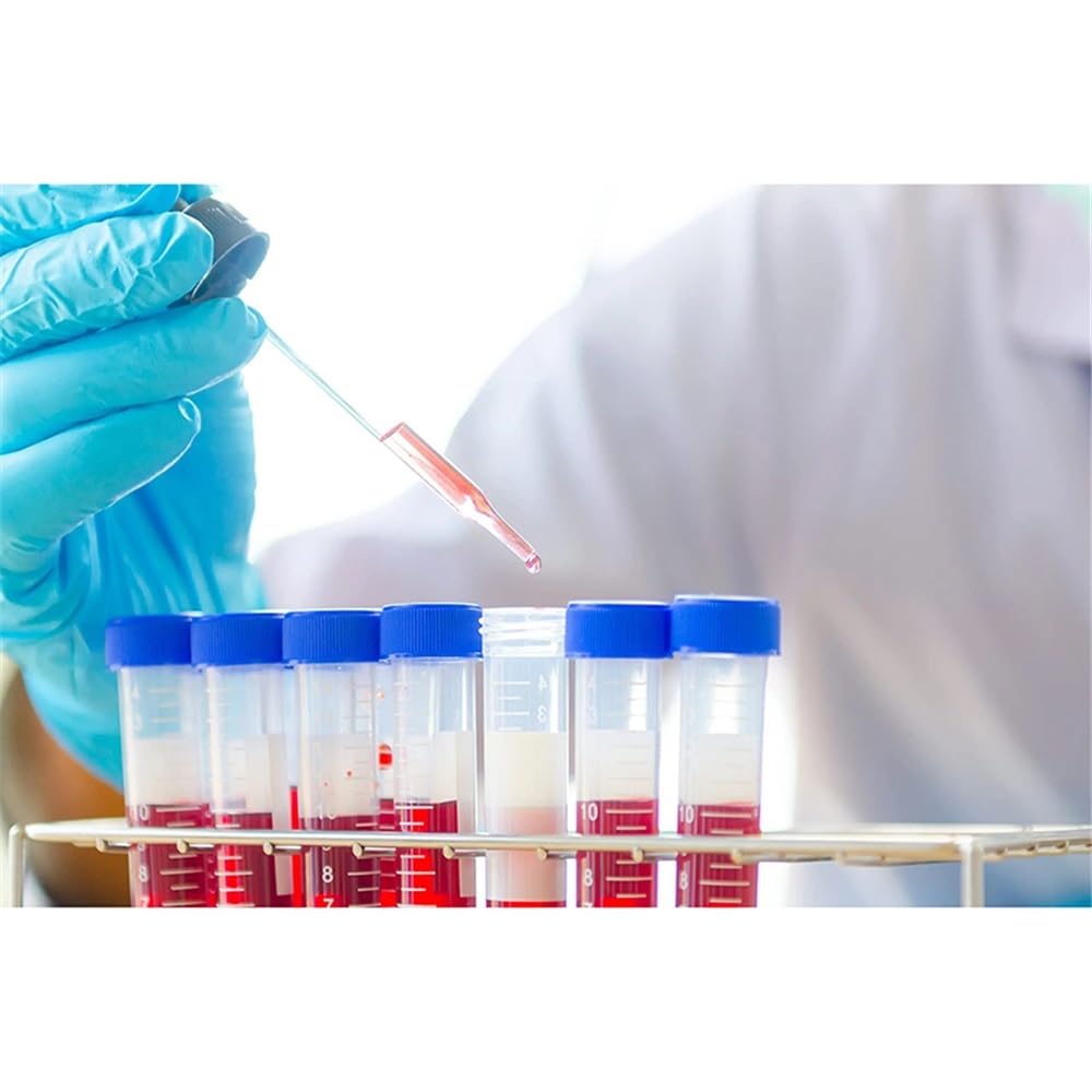 Sprzęt i materiały laboratoryjne 15 ml plastikowa tuba wirówkowa z korkiem, przezroczysta probówka laboratoryjna ze spiczastym dnem