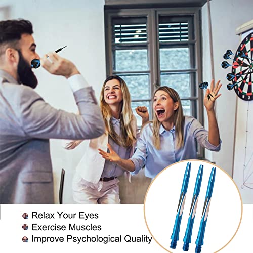 JpGdn 18pc/set Darts Shafts in Blue Metal Accessories Harrow Stems Aluminum Dart Pole Rod in Aluminum with Standard 2BA Thread Accessory(Blue) - Image 3
