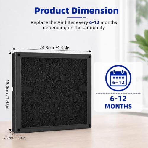 Image of 2 Pack 100i Replacement Filter Compatible with PuroAir 100i Air Purifier | 3-in-1 H13 True HEPA High-Efficiency Activated Carbon Filter