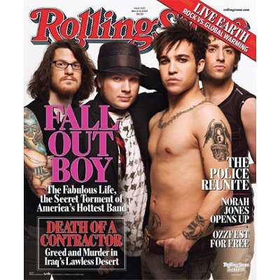 Fall Out Boy (Rolling Stone Cover) Music Poster Print