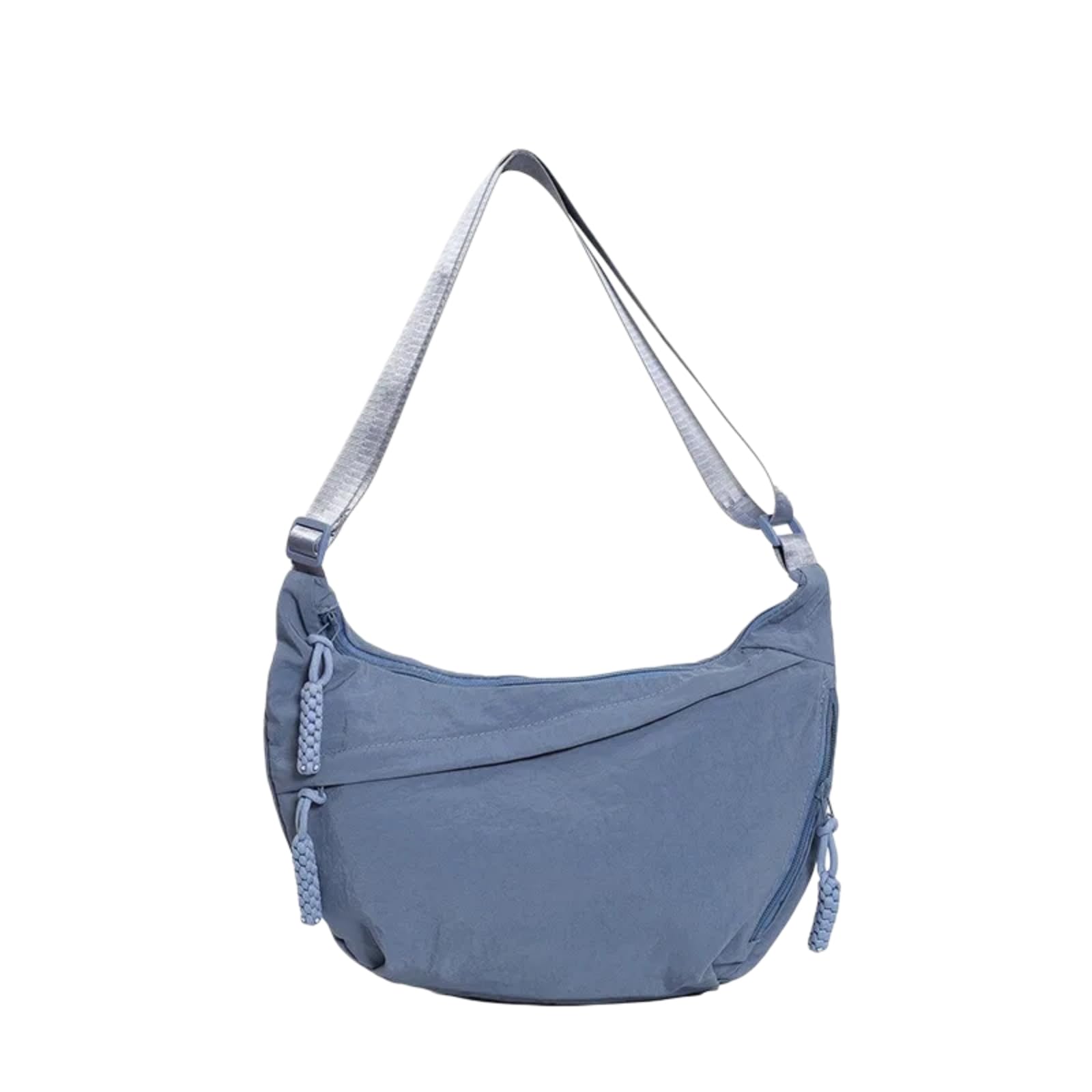 Borsa A Tracolla Crossbody Nylon Crescent Resistente all'Acqua, Hobo Sling Tasca Multi Zipper