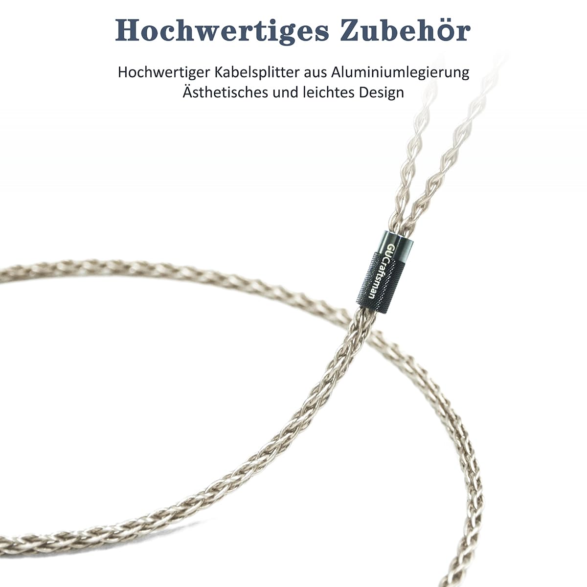 GUCraftsman Upgrade-Kabel aus 6N Einkristall-Silber für Focal Elegia, Clear, Stellia, Elear, ClearPro MG, Celestee, Radiance, Clear MG Kopfhörer (4,4 mm Stecker)