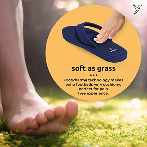 YOHO Bubbles Men Ortho slippers | Soft comfortable and stylish flip flop slippers for Men in exciting colors |Lightweight | Anti Skid | Daily Use Chappal