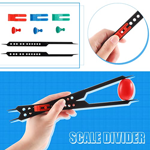 Nezyo Proportional Divider Color Finder Wheel for Artists Viewfinder Gray Scale Value Finder Artist Value Locator Pocket Drawing Tools Kit - Image 3