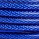 5mm x 5m Stahlleine Langdraht Hundekabel mit Ketten Edelstahl Dual Fix Bucklelweight Outdoor Yard Camping (Blau)