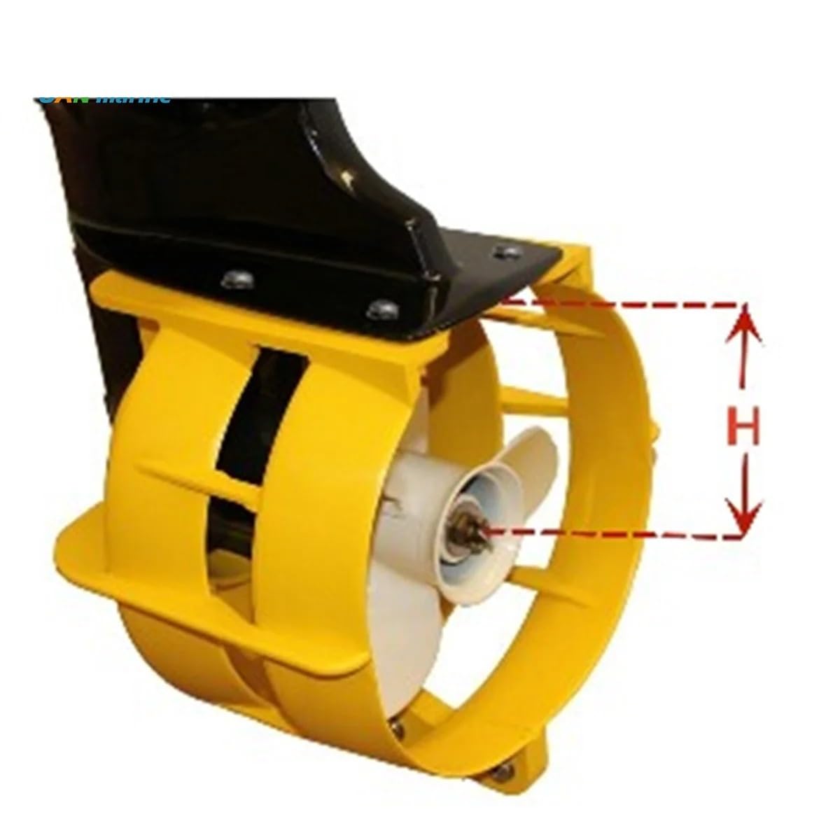Elica per motore fuoribordo, Protezione di sicurezza for da 9" for motore fuoribordo da 9,9 a 20 (giallo)