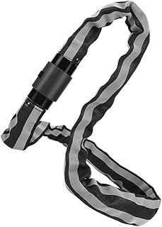 INOOMP Bicycle Chain Lock Motorcycle Chain Lock Bike Chain Locks Smart Bike Lock Anti Lock Motorcycle Lock Helmet Strap Lock Bike Chain Key Lock Heavy Duty Chain Lock Bike Door Chain Lock