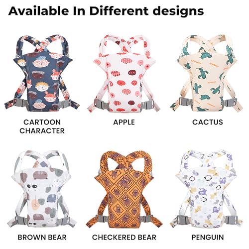 Image of Bembika Baby Carrier Newborn to Toddler with Multiple Positions Infant Carrier Soft Baby Holder Kangaroo Bag Sling Carrier All Seasons - Brown Bear