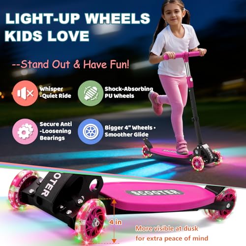 CALCHELE Kids 3-Wheel Scooter