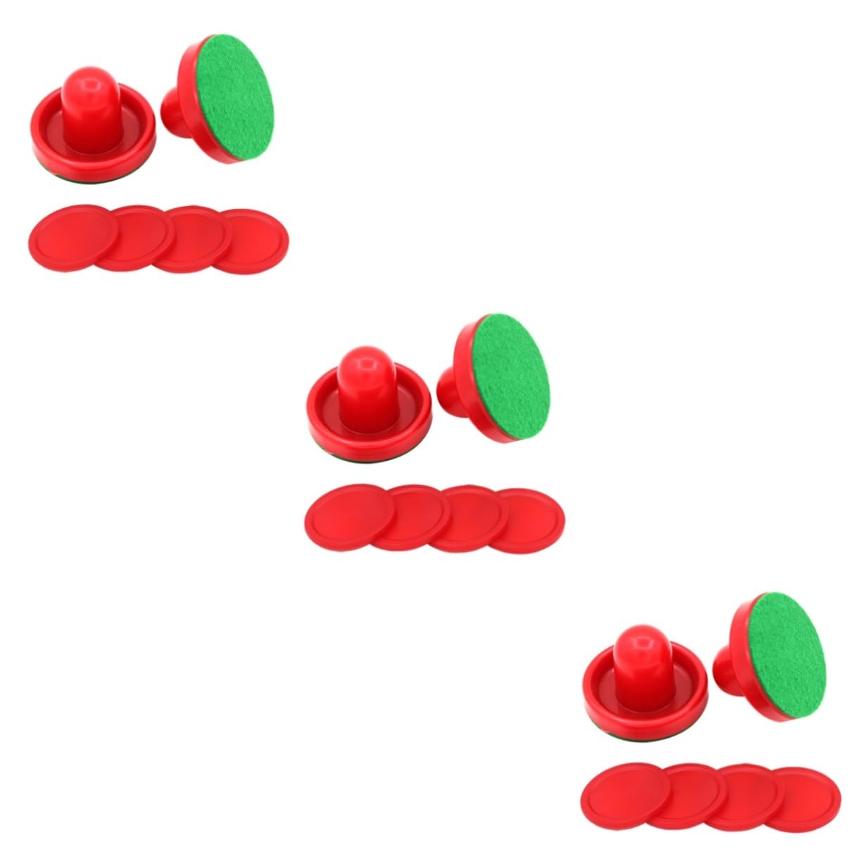 YARNOW Accessori Per Hockey Disco Da Air Hockey Partita Di Hockey Tavolo Da Air Hockey Sostituzione Dei Paddle Delle Maniglie Da Hockey L'hockey Gestisce Le Racchette Rosso