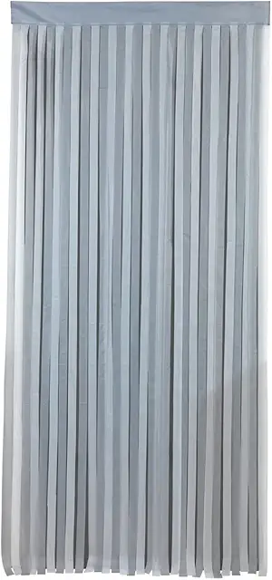 WENKO Maximex Insektenschutzvorhang Grau-Weiß, 90x200 cm, zuschneidbar