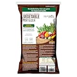 HyR BRIX All Natural & Organic 1-1-8 Vegetable Garden Fertilizer, 45lb Bag - Slow-Release Plant Food with Calcium & Sulfur - Essential Micronutrients for Healthier Produce
