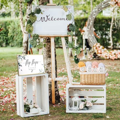 Zoooyawn 24 Pairs Wedding Party Favors Flip Flops Bulk Wedding Sign for Guest 5