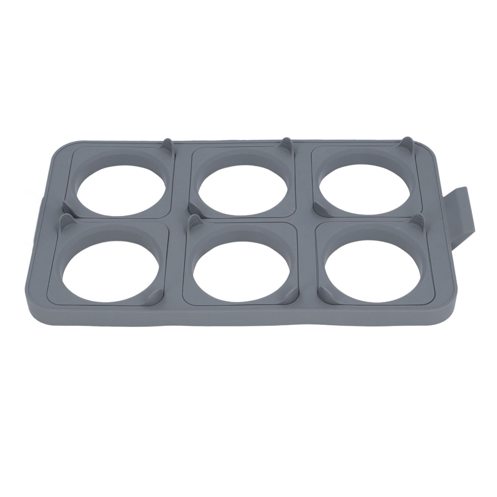 Set di Vassoi per Uova per Piastra Rotonda con 6 Anelli Rimovibili, per Pancake in Silicone Resistente Al Calore, Facile da Pulire, Cottura Versatile, 1 Vassoio per Anelli per Uova