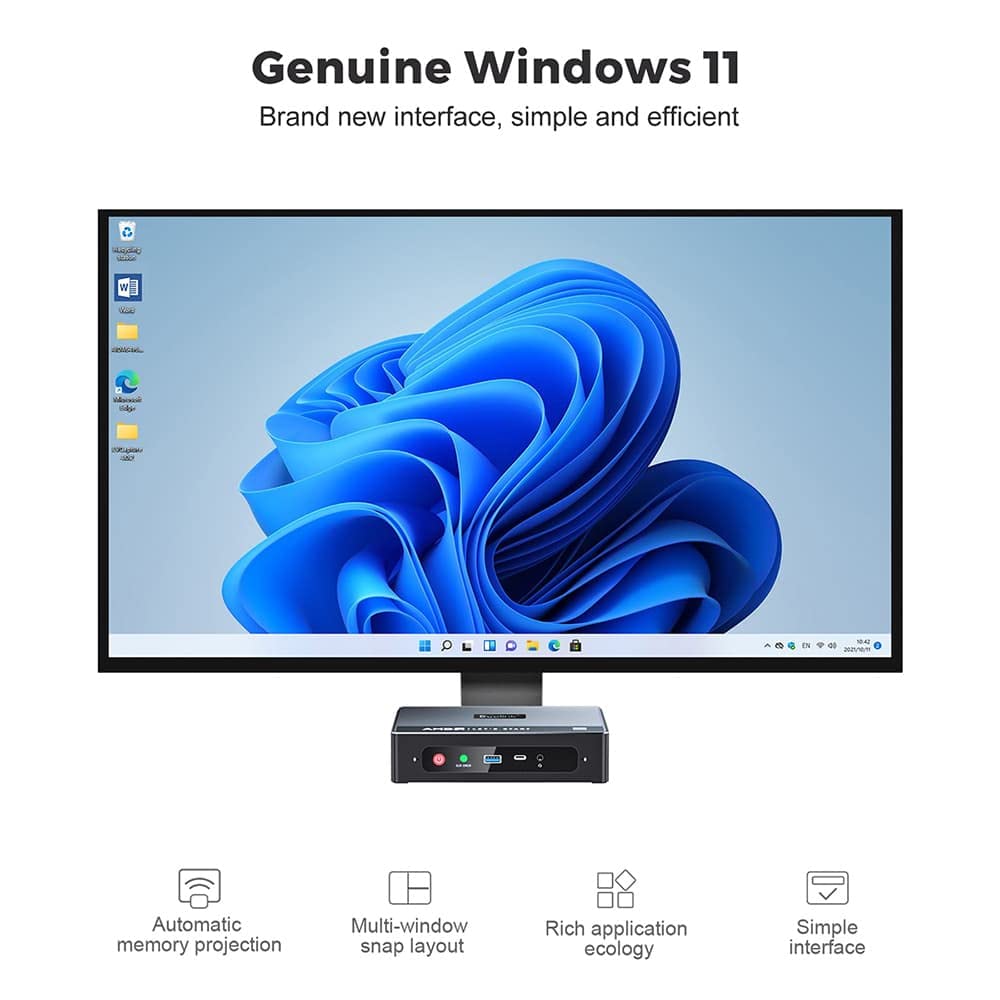 Beelink GTR4 AMD Ryzen 9 4900H; Mini PC 32GB DDR4 RAM 500GB