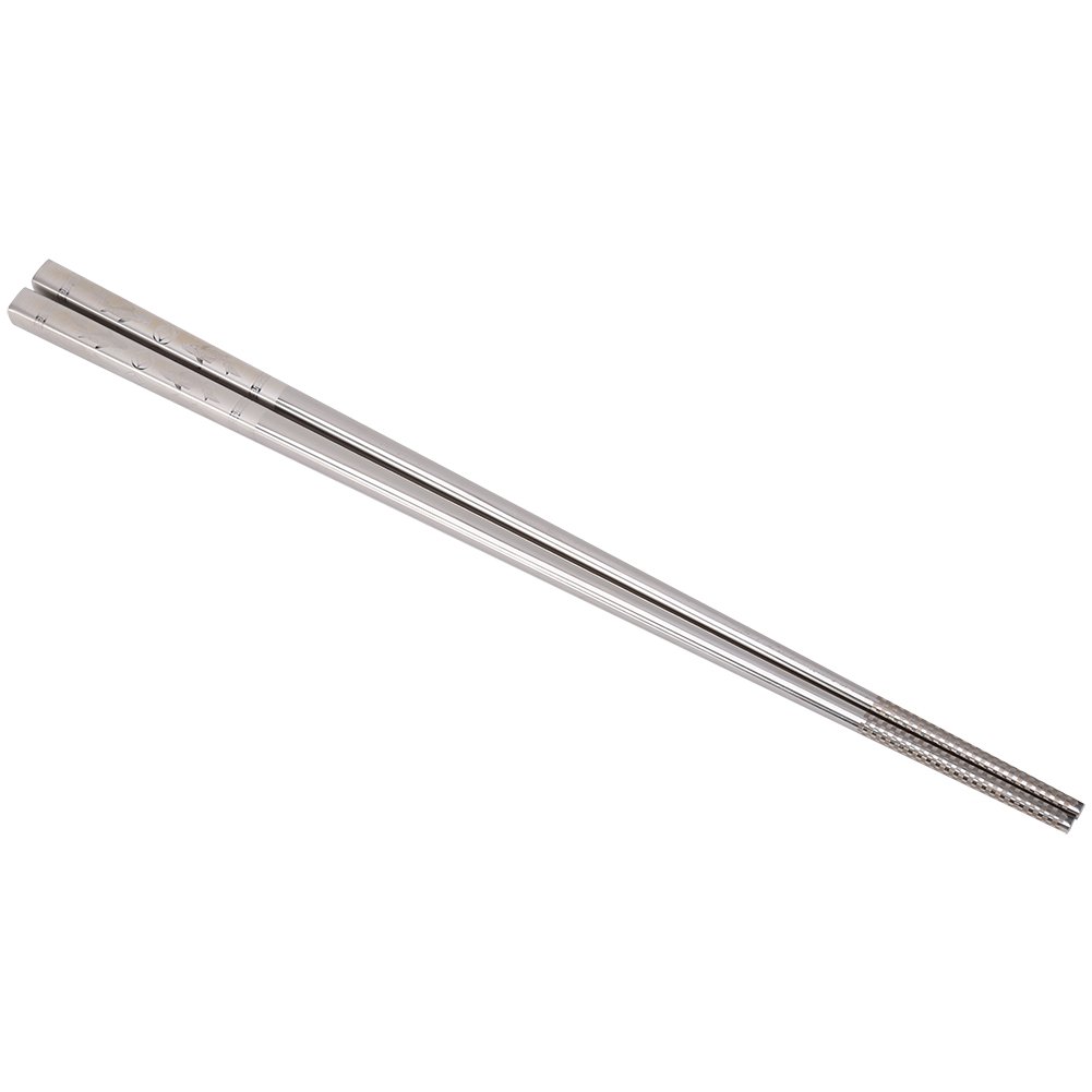 Pattern Chopsticks Laser Chopsticks Stainless Steel Creative Korea 1 Pair with 1 Double Sale Chopstick Rests & Holders (Flourishing)