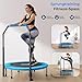 SereneLife Fitness Trampolin Indoor, Ø 102 cm – Faltbarer Rebounder mit Rückprall & Höhenverstellbarem Griff, Bis 150KG, ideal für Zuhause, Cardio, Sport & Training