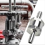 Válvula de retención en línea de aluminio compatible con aplicaciones de combustible aire, 12 mm (8 mm)
