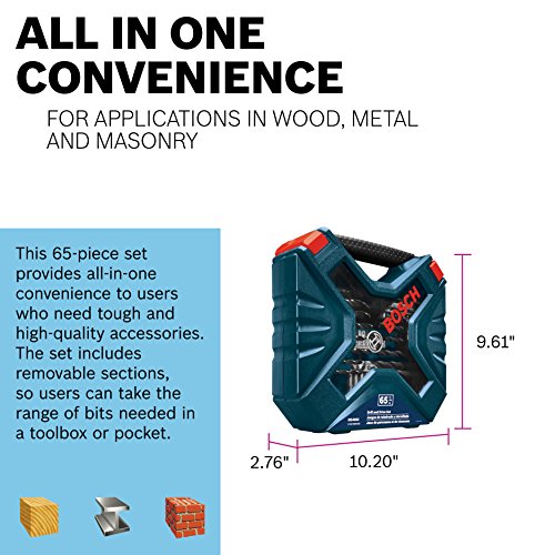 Bosch 65-Piece Drilling And Driving Mixed Set Ms4065 #TOP3