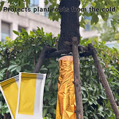 30 Pack High Reflective Mylar Sheets Plant Growth Mylar Films Garden Greenhouse Covering Foil Sheets For First Aid Blanket,Growth Room,Camera Reflector,Simple Tent,Outdoor Emergency(Gold,83X51 Inch) #TOP3