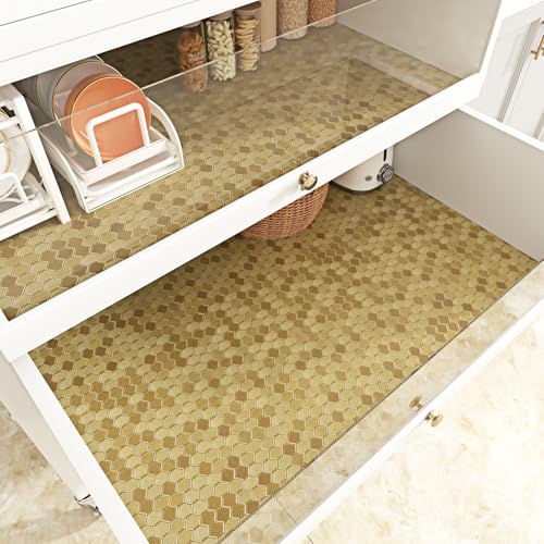 Papel de contacto de acero inoxidable dorado para renovar salpicaderos de cocina 6
