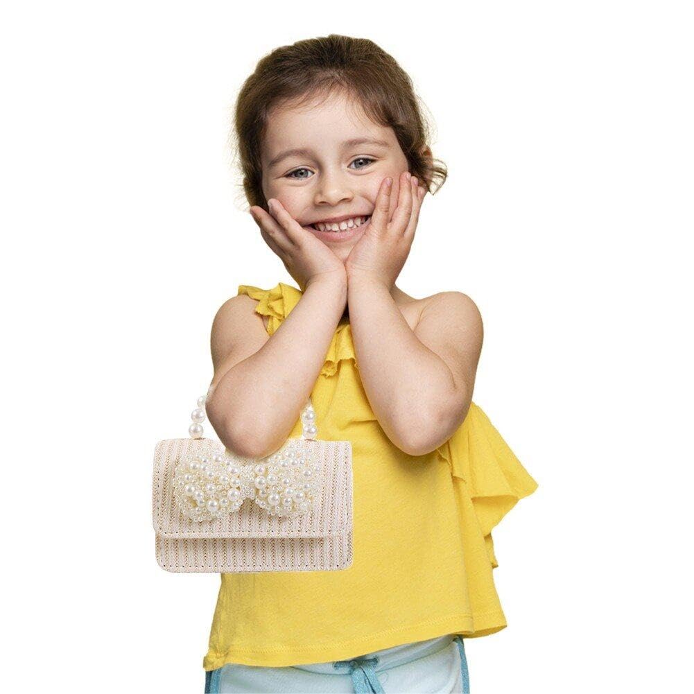 4 Pcs Niñas Pequeñas Bolsas Lindos Bolsos De De Perlas Pequeños Bolsos De Hombro De Cuerpo Cruzado para Niños