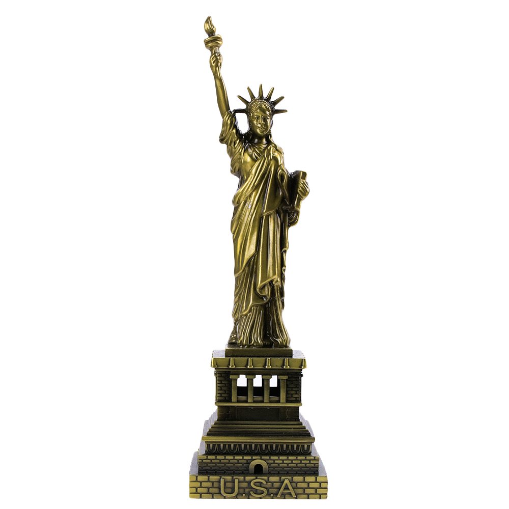 HSOMiD 12'' USA Statue of Liberty Handmade Artware Model Tabletop