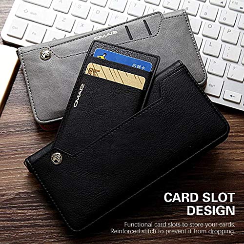 Image of ClickCase for Realme Narzo 20 pro Flipper Series Leather Wallet Flip Case Kick Stand with Magnetic Closure Flip Cover for Realme Narzo 20 pro (Black)