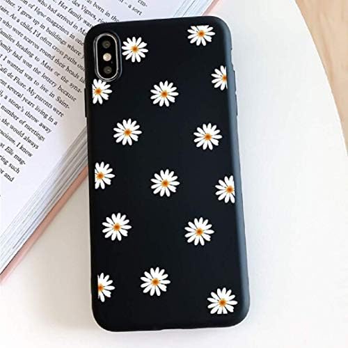 ZTOFERA TPU Back Case for iPhone X/iPhone XS, Daisy Pattern Matte Soft TPU Case, Slim Light-wight Protective Bumper Cover for iPhone X/XS - Green