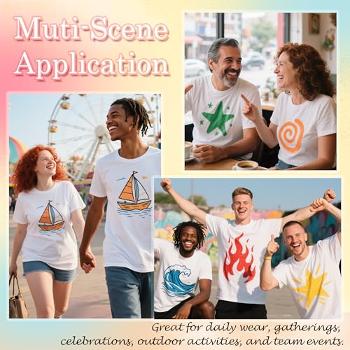 Joyclub 3 PCS White Polyester T Shirts Bulk Sublimation Blanks Unisex Wholesale Crew Neck Short Sleeve for Heat Transfer DIY2