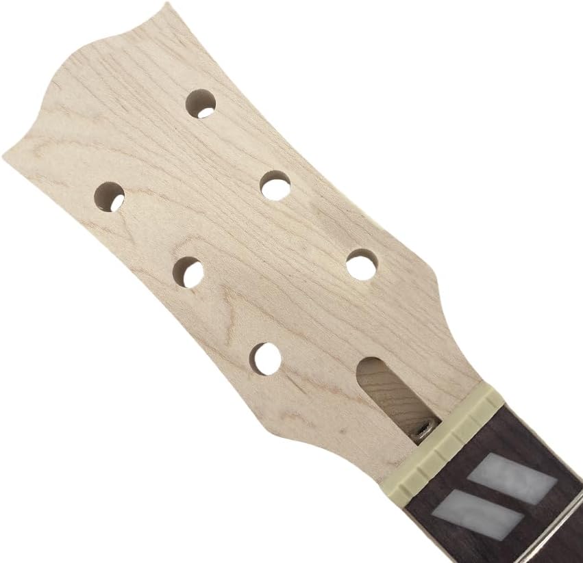 Electric Guitar Neck 22 fret 628mm Maple Rosewood Fretboard Guitar Neck Normal Nut Nice Inlay with Binding Bolt on heel Replacement neck