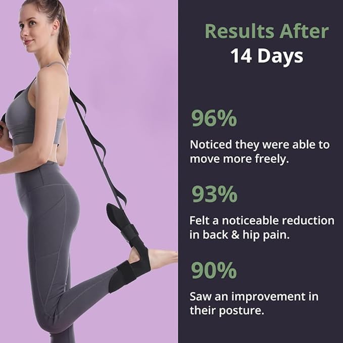 FlexStrap - Stretching Strap for Lower Back Pain and Hip, Improving Flexibility - Image 3