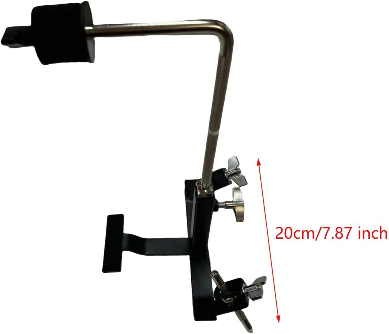 Percussion Pedal Mount, Cowbell Clamp, Metal Percussion Holder, Drum Pedal Attachment for Bass Drum Pedals Accessory, Cymbal Rod