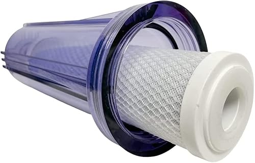 Miniatura 2 de IPW Industries | 2 filtros de agua de ósmosis inversa de bloque de carbono CC-10-CA y cartucho de filtro CCI-10CLW NPT de 1/4 "para Water Pur