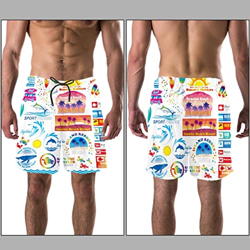 Maillots de bain pour hommes HadHfun short de plage léger été - 3
