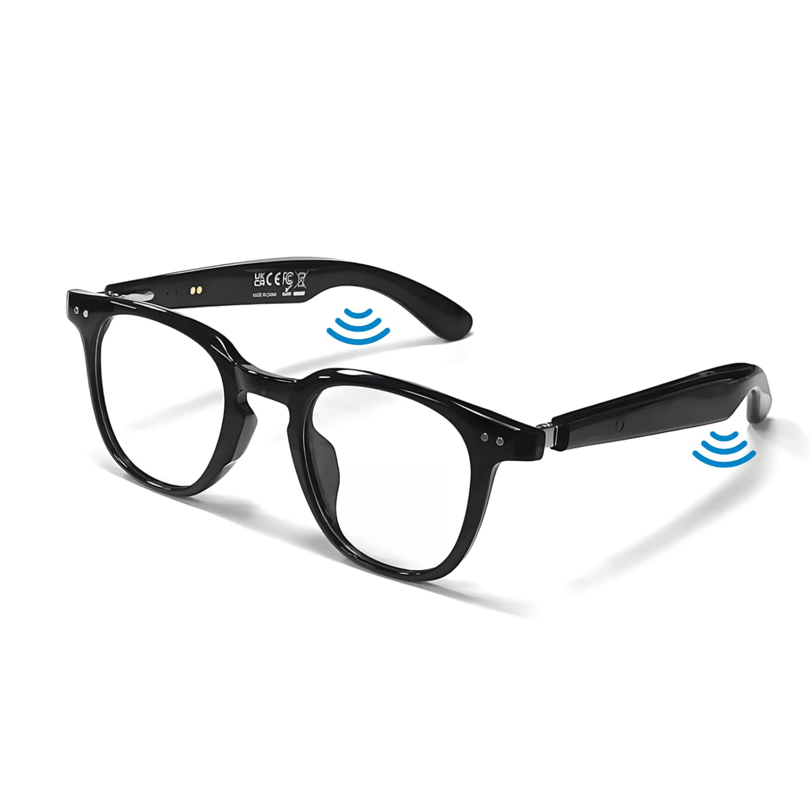 Smart Bluetooth Glasses Sunglasses with UV and Blue Light Protection AI Real-time Translation with 140 Languages Touch Control