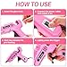 Hot Glue Gun Full Size: DEKOPRO 60/100Watt Dual Temp Hot Glue Gun Kit with 25 Glue Sticks, Organize Storage Case, Heavy Duty Heat Glue Gun Tool Set for Home Repair, Art & Crafts, DIY Pink