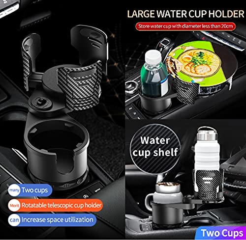 2 In 1 Multifunctional Cup Holder Expander For Car With 360°  Rotating Adjustable Base, All Purpose Car Cup Holder Expander, Hold Up To 17Oz-20Oz Bottled Coffee, Beverage Bottles By Huzz #TOP1