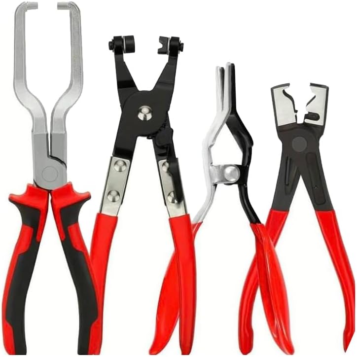 Professional Hose Clamp Kit, Fuel Line Disconnecting & Dismounting Tool Set for Automotive Maintenance, Multifunctional Pipe Clamp for Car Repair, Car Accessories