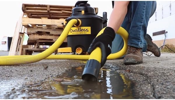 Dustless Technologies D1606 True HEPA Shop Vac-Wet and Dry Vacuum. Commercial, Contractor, Professional, Home use Vacuum